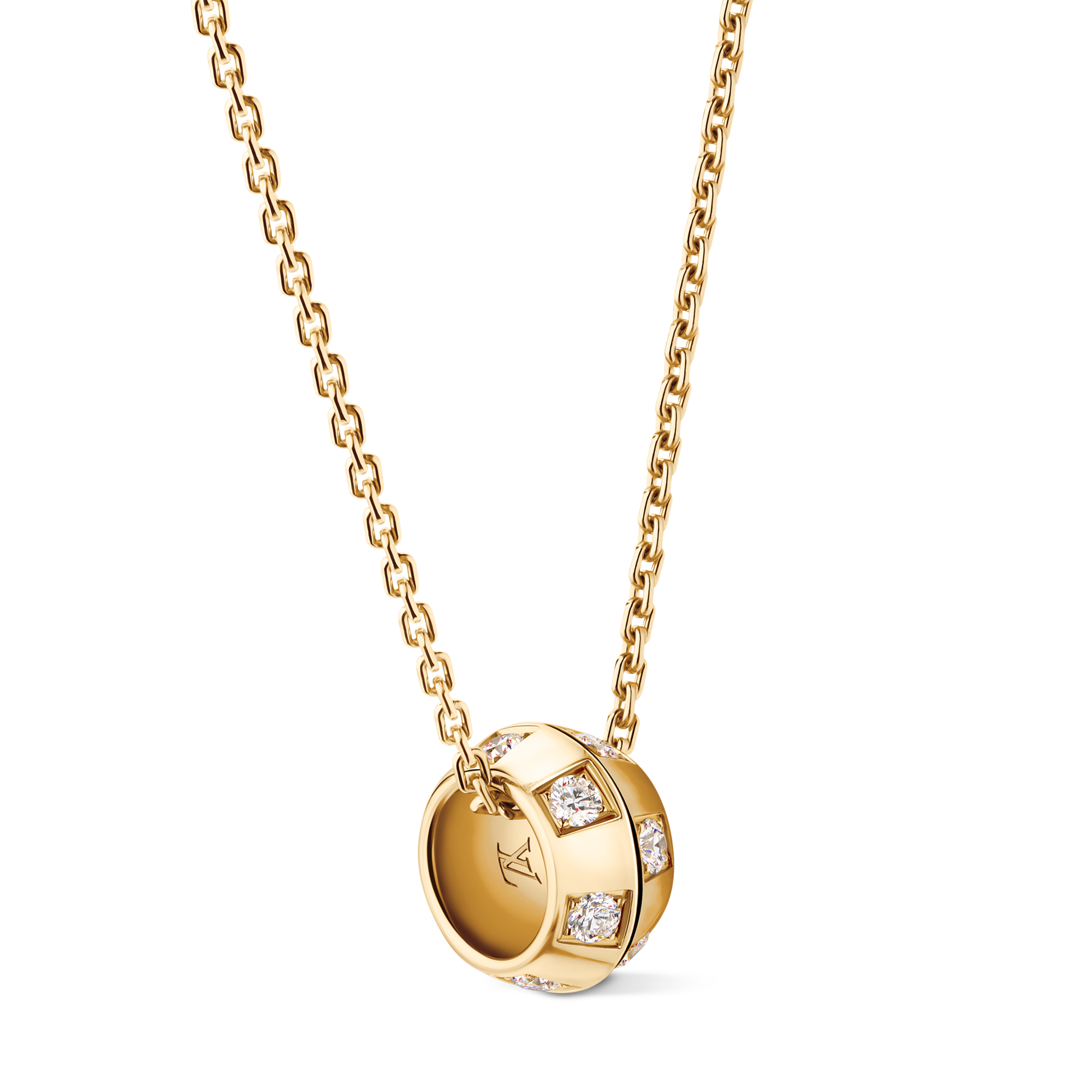  Categorías Collares y dijes  Collar Le Damier de Louis Vuitton en oro amarillo y diamantes | Louis Vuitton ® (Ampliar producto)