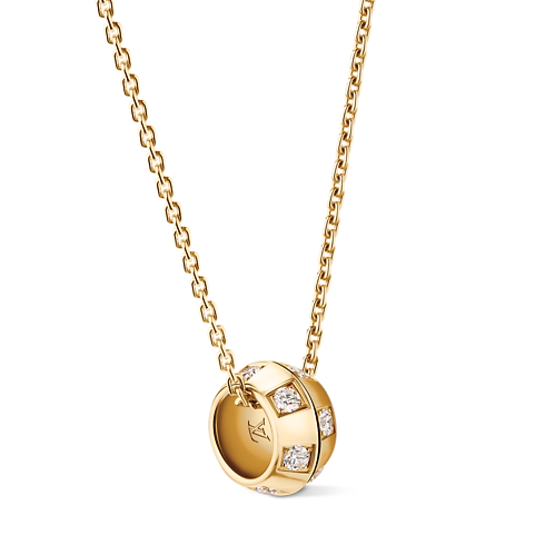 Categorías Collares y dijes Collar Le Damier de Louis Vuitton en oro amarillo y diamantes | Louis Vuitton ® (Ampliar producto)