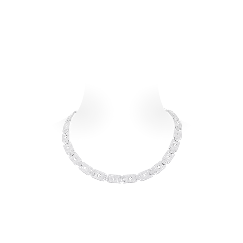 Categorías Collares y dijes Collar Les Gastons Vuitton Masterpiece Gourmette en oro blanco y diamantes | Louis Vuitton ® (Ampliar producto)