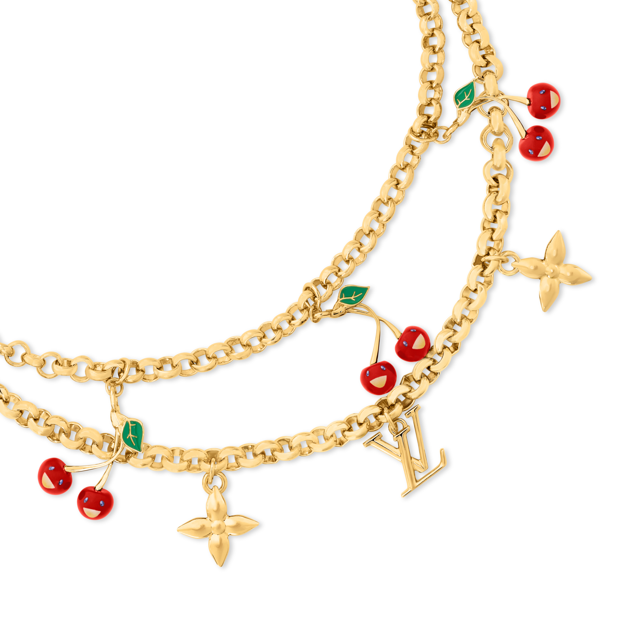S00 Bisutería Collares y Pendientes Collar LV x TM Cerise | Louis Vuitton ® (Ampliar producto)