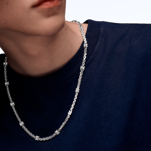 Joyería Collares y dijes Collar Trunk Les Gastons Vuitton en oro blanco y diamantes | Louis Vuitton ® (Ampliar producto)