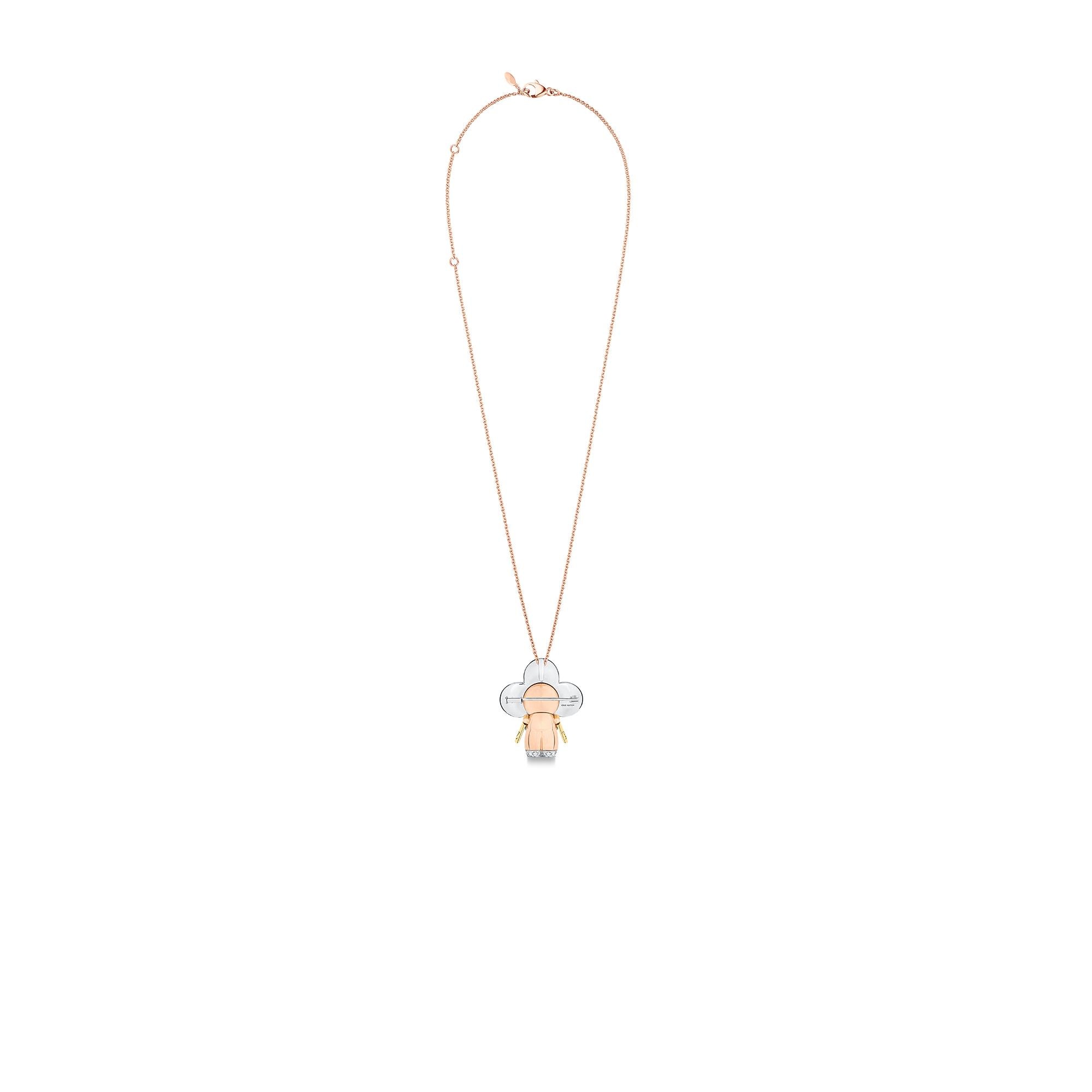  Categorías Collares y dijes  Collar Vivienne grande de oro y pavé de diamantes | Louis Vuitton ® (Ampliar producto)