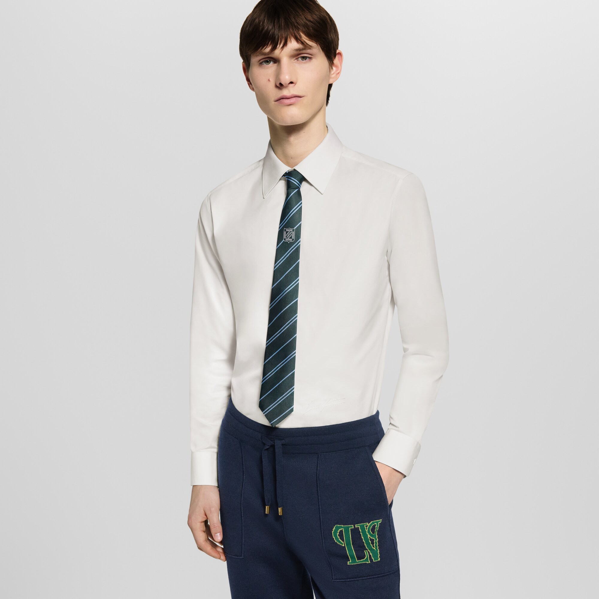 S00 Accesorios Corbatas y pañuelos Corbata Ecu Stripes | Louis Vuitton ® (Ampliar producto)