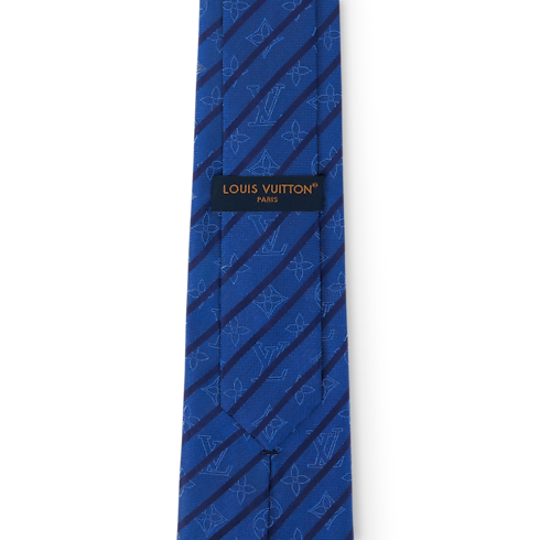 Corbata Monograma Varsity vista trasera