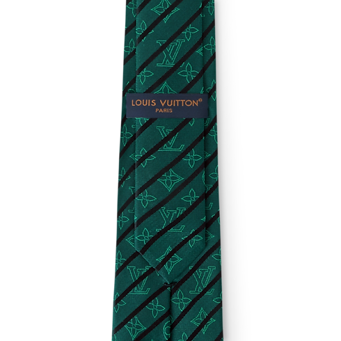 Corbata Monograma Varsity vista trasera