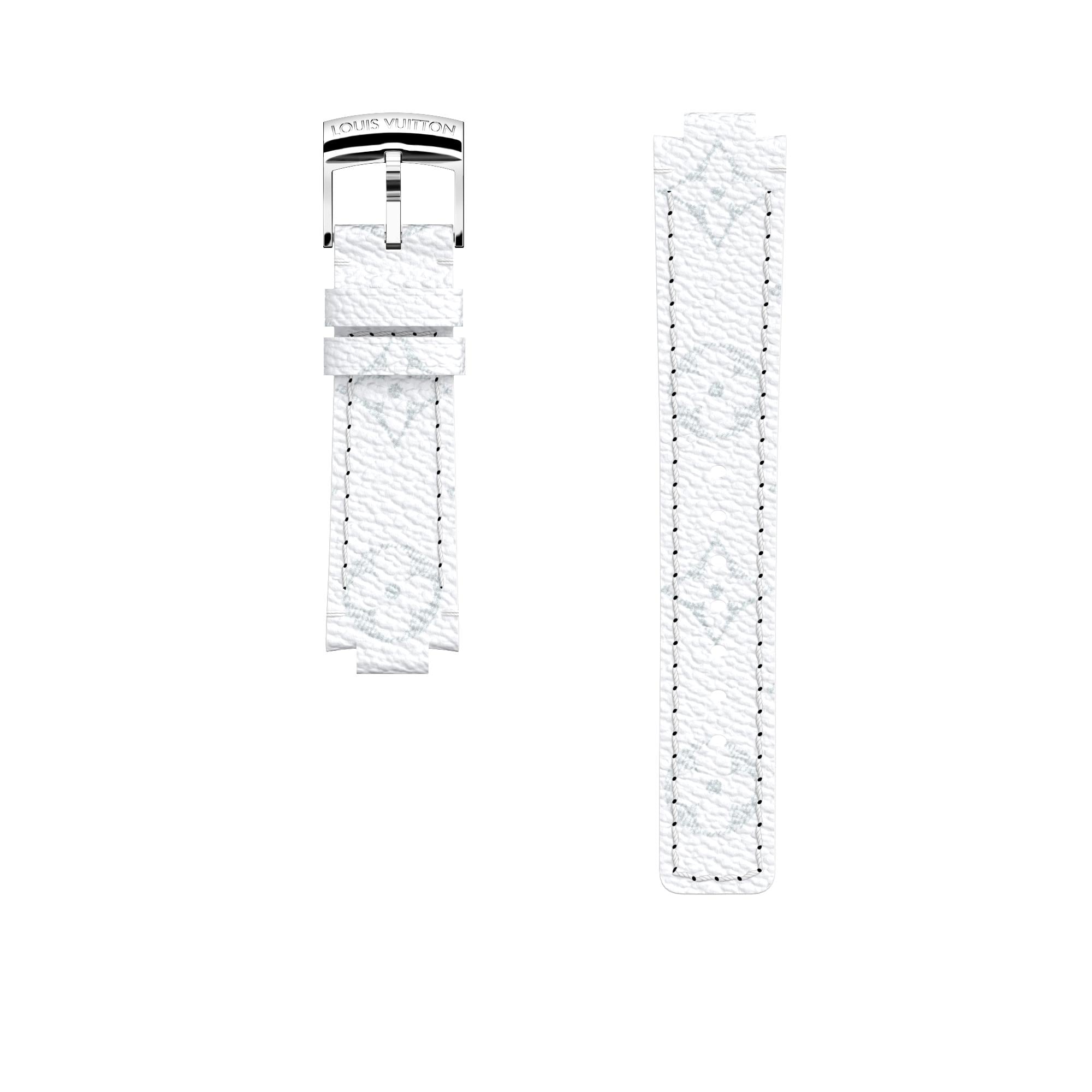  Colección de Relojes Correas para Relojes Correa blanca Tambour Monogram | Louis Vuitton ® (Ampliar producto)