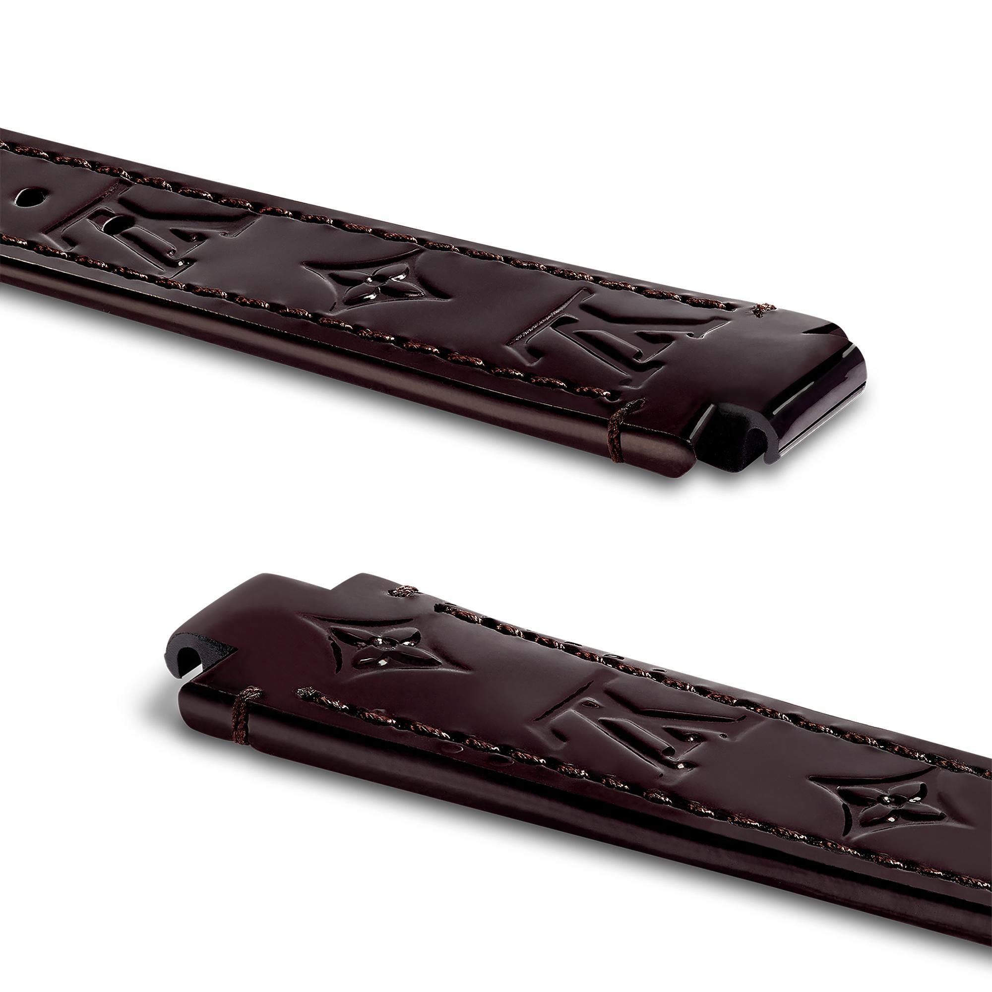  Joyería Mi LV Tambour Correa de piel Monogram Vernis para reloj Tambour | Louis Vuitton ® (Ampliar producto)