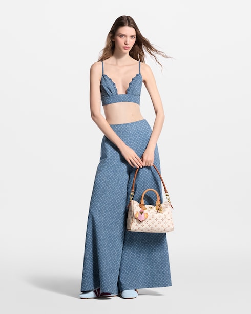 Prêt-à-Porter Hauts Bustier en denim Monogram | Louis Vuitton ®