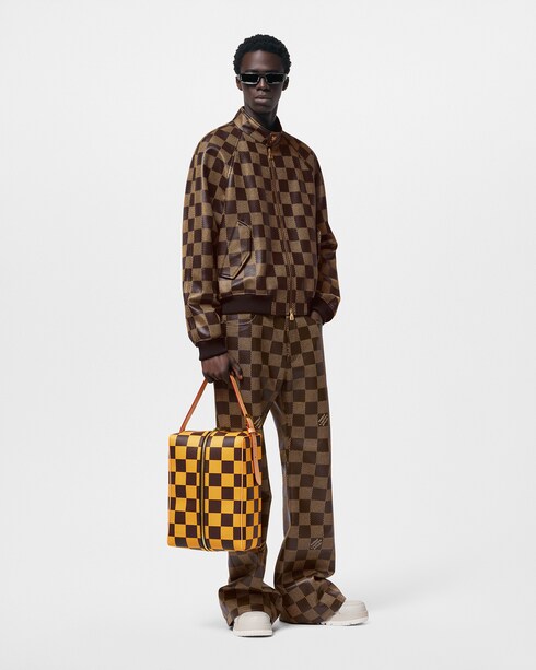 Discontinued Product Obs 9 Jaqueta de Couro Damier com Pied-de-poule | Louis Vuitton ®