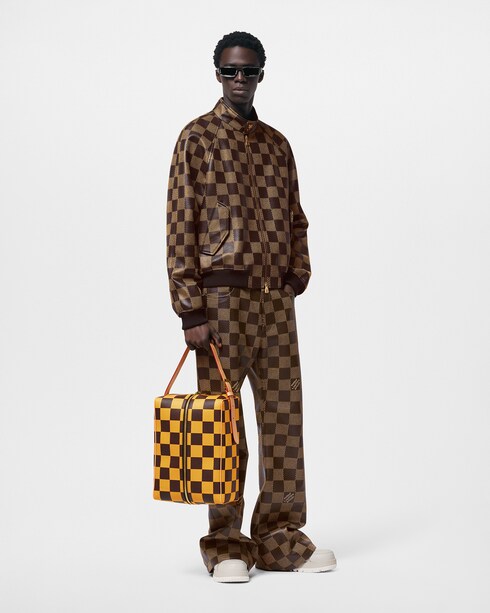 Discontinued Product Obs 12 Calça de Couro Damier | Louis Vuitton ®