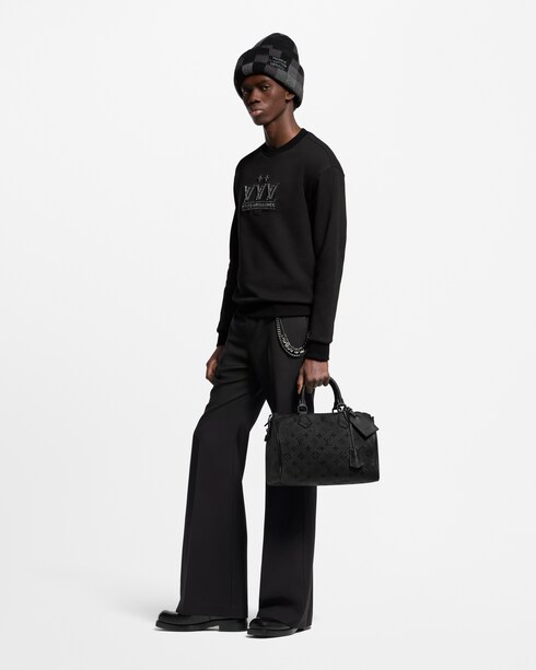 Ready-to-Wear All Ready-to-Wear Embellished Signature Patch Sweatshirt | Louis Vuitton ®