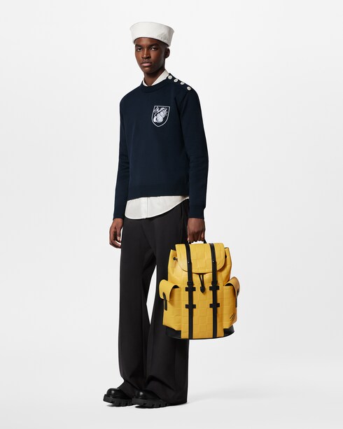 Discontinued Product Obs 12 Suéter Bordado em Mescla de Algodão | Louis Vuitton ®