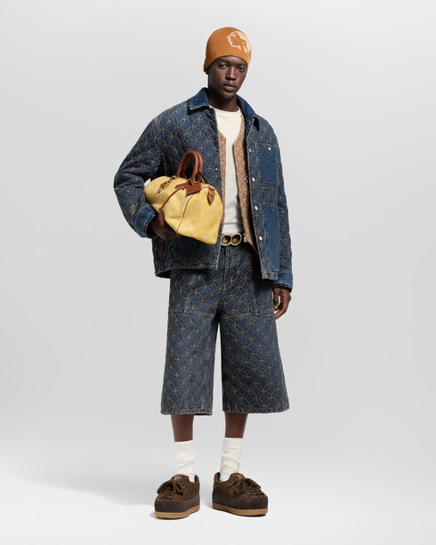 For Men Fall-Winter 2025 Show Embroidered Denim Blouson | Louis Vuitton ®