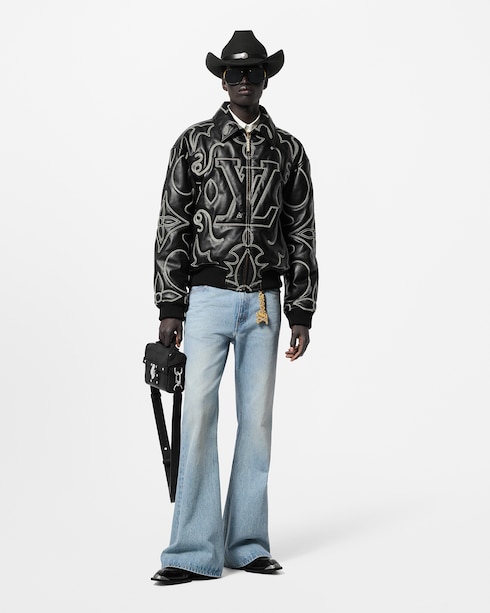 Discontinued Product Obs 9 Jaqueta Bomber de Couro Bordado | Louis Vuitton ®