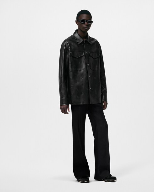 Ready-to-Wear Todas as Roupas Camisa Oversized de Couro Bordada com Assinatura | Louis Vuitton ®