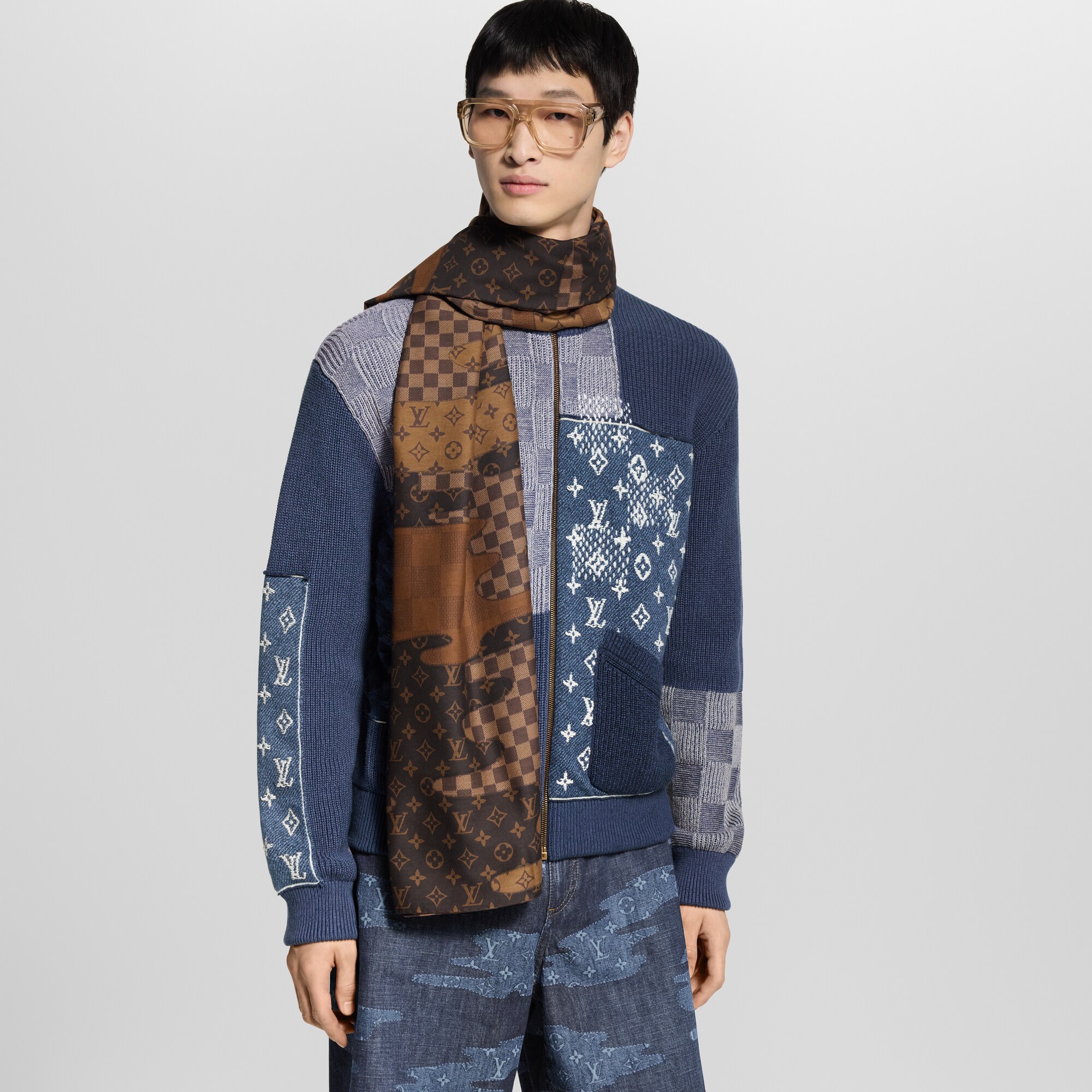 S00 Accesorios Bufandas Estola Monogram Landscape | Louis Vuitton ® (Ampliar producto)