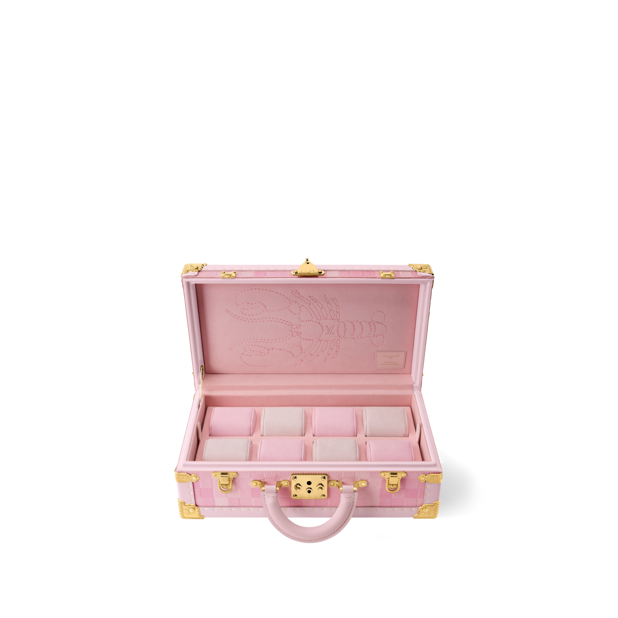D16 Baúles y Cajas Cofres Estuche para ocho relojes Poignée Damoflage Pink Sakura | Louis Vuitton ® (Ampliar producto)