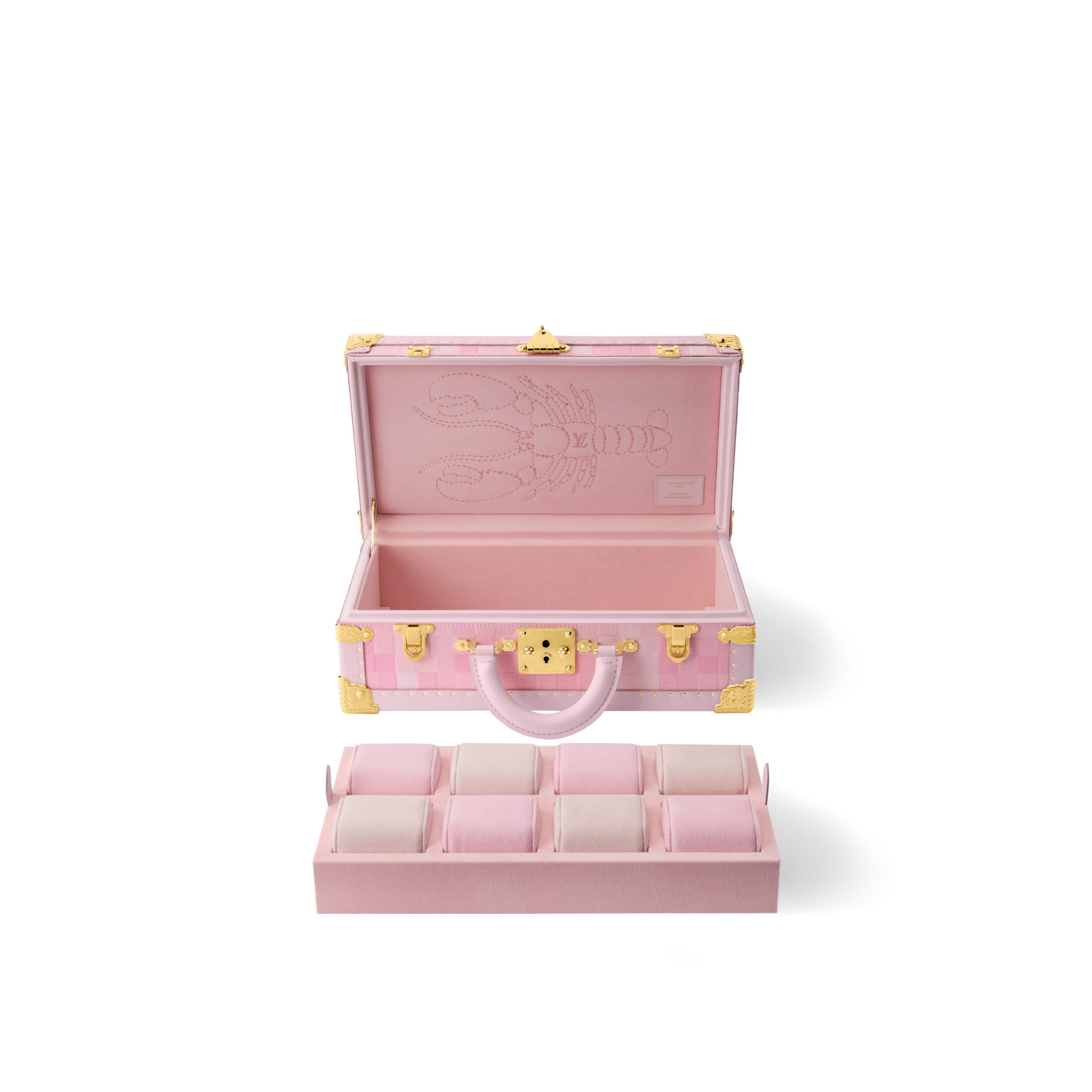 D16 Baúles y Cajas Cofres Estuche para ocho relojes Poignée Damoflage Pink Sakura | Louis Vuitton ® (Ampliar producto)