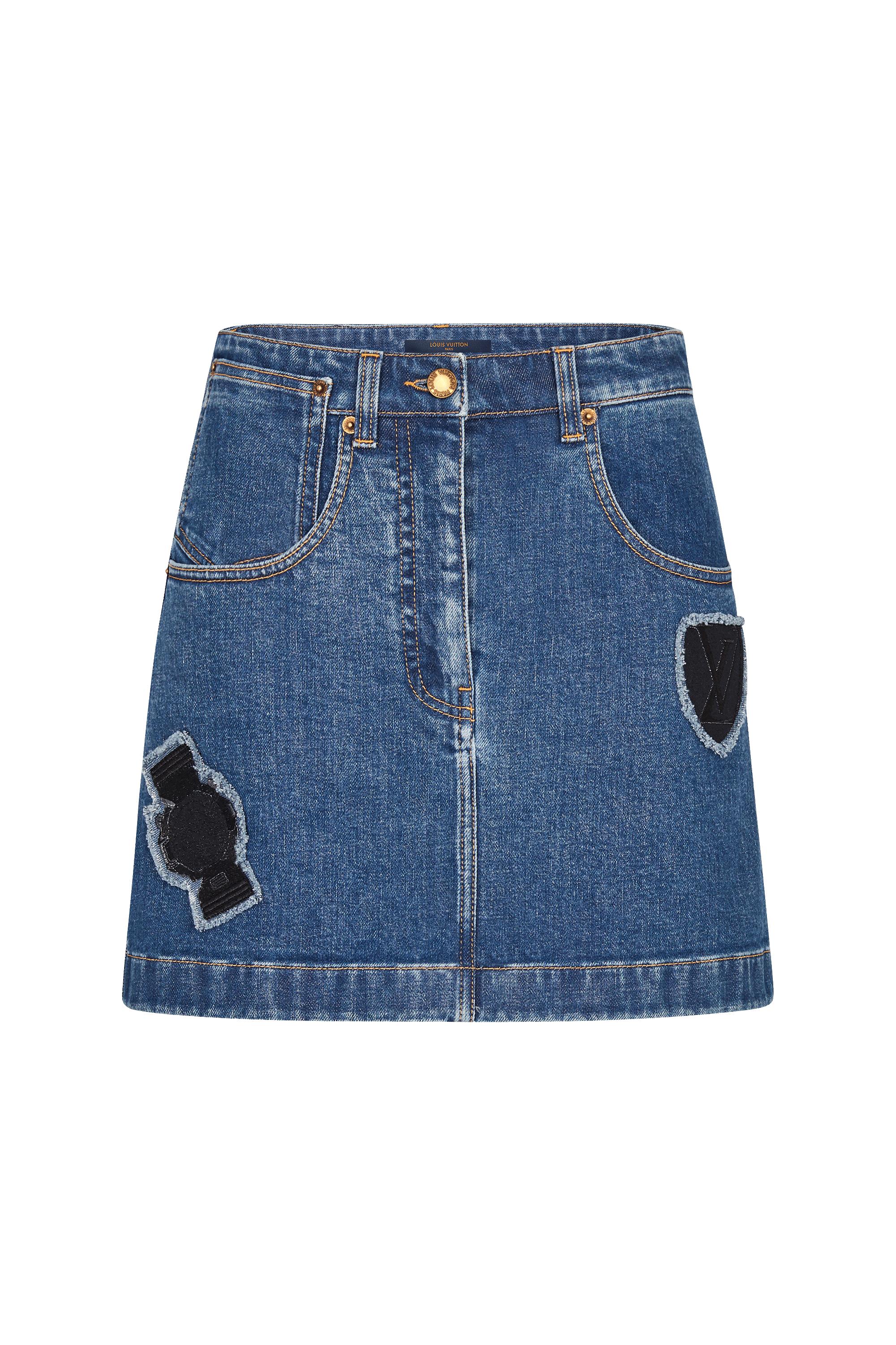  Discontinued Product Obs 1 Falda acampanada con parches | Louis Vuitton ® (Ampliar producto)