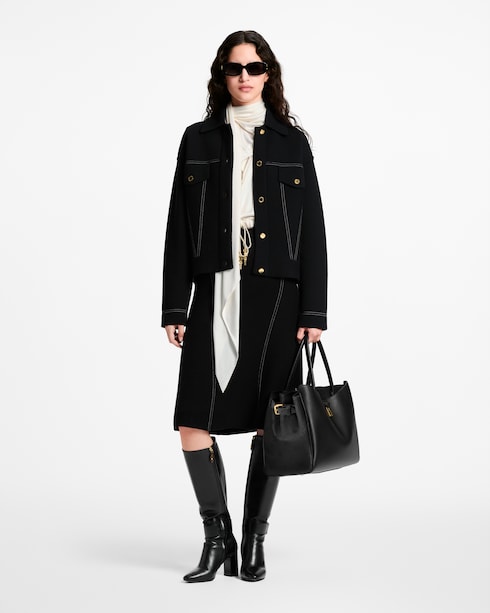 Discontinued Product Obs 10 Denim-Effect Knit Skirt | Louis Vuitton ®