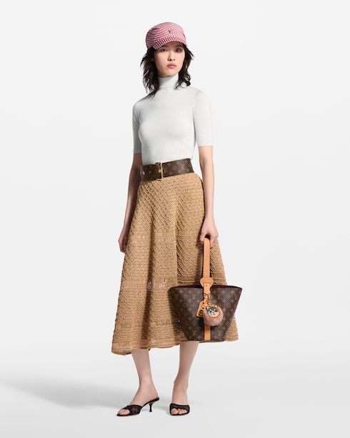 Nouveautés Femme } Jupe en maille effet raphia | Louis Vuitton ®