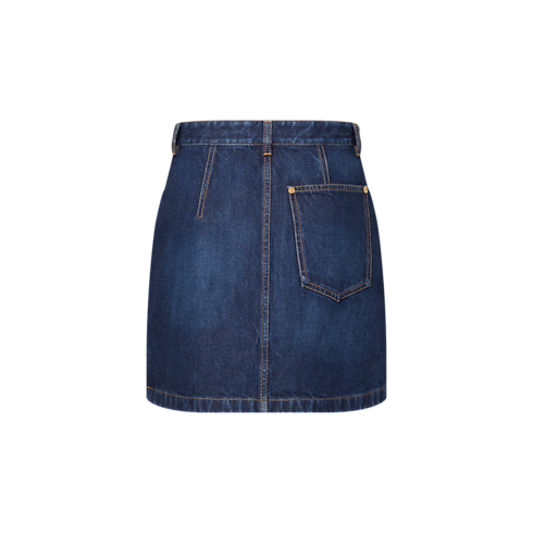Ready to Wear Faldas y shorts Falda denim con efecto lavado | Louis Vuitton ® (Ampliar producto)