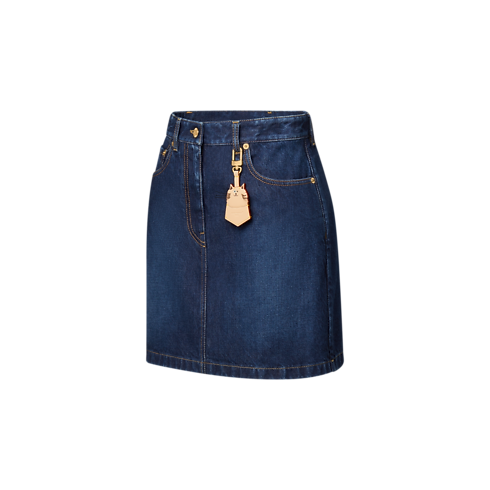 Ready to Wear Faldas y shorts Falda denim con efecto lavado | Louis Vuitton ® (Ampliar producto)