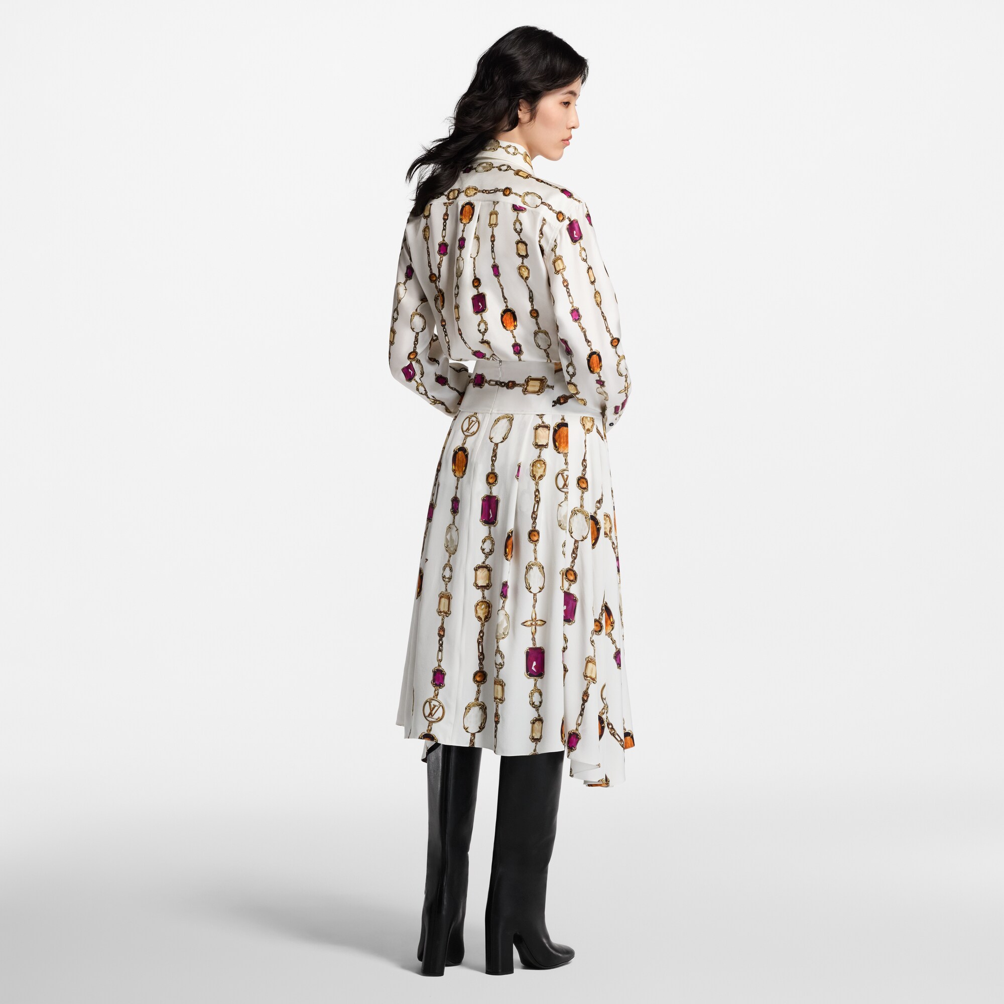  Ready to Wear Faldas y shorts Falda midi con estampado | Louis Vuitton ® (Ampliar producto)