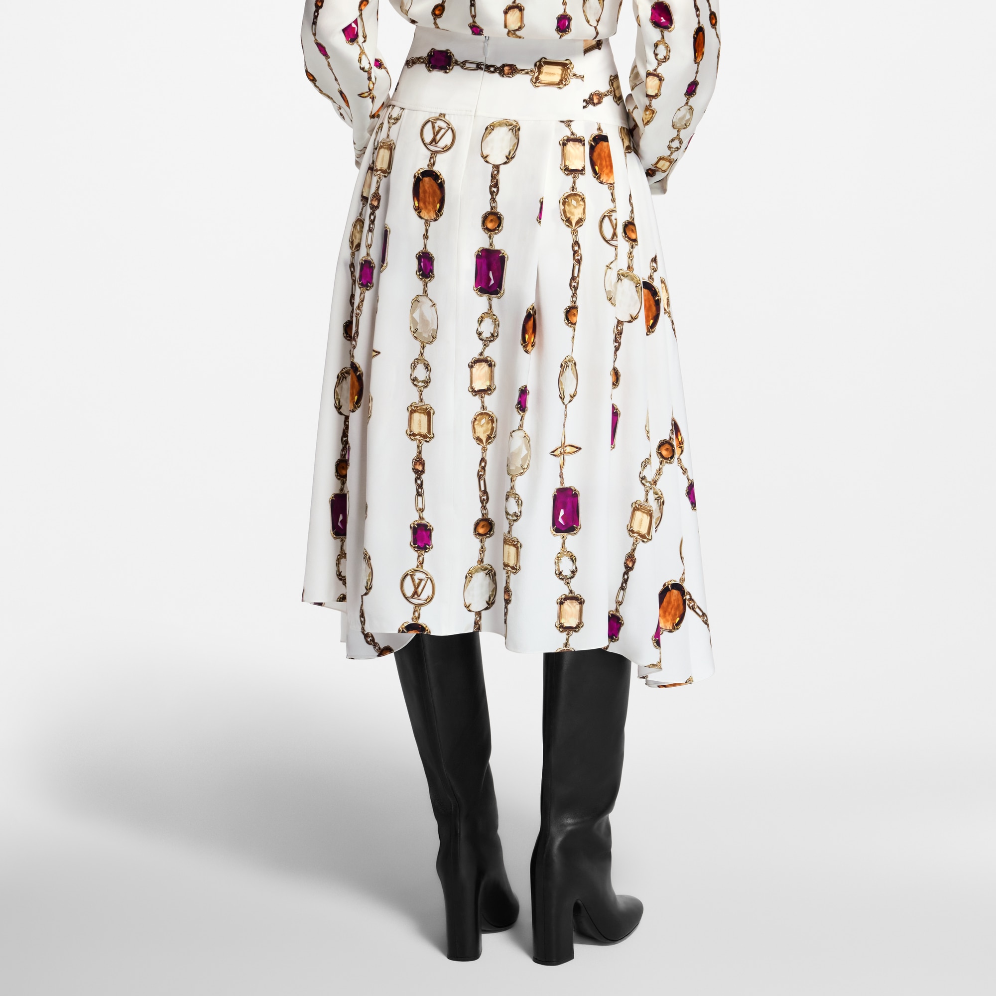  Ready to Wear Faldas y shorts Falda midi con estampado | Louis Vuitton ® (Ampliar producto)