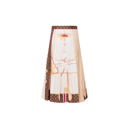 Ready to Wear Faldas y shorts Falda midi con estampado Neverfull Foulard | Louis Vuitton ® (Ampliar producto)