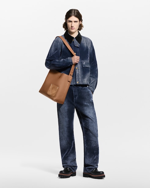 Ready-to-Wear Coats and Outerwear Flocked Denim Jacket With Monogram Details | Louis Vuitton ®