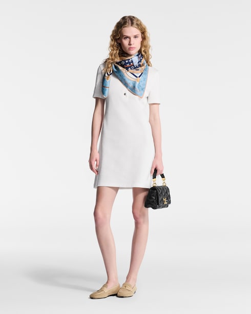 S00 Acessórios Lenços de Seda e Bandeaus Carré Flower And Straps 90 cm | Louis Vuitton ®