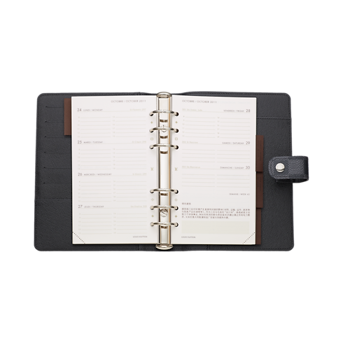 Damier Graphite Librería Papelería y Escritura Funda de agenda de anillas mediana | Louis Vuitton ® (Ampliar producto)