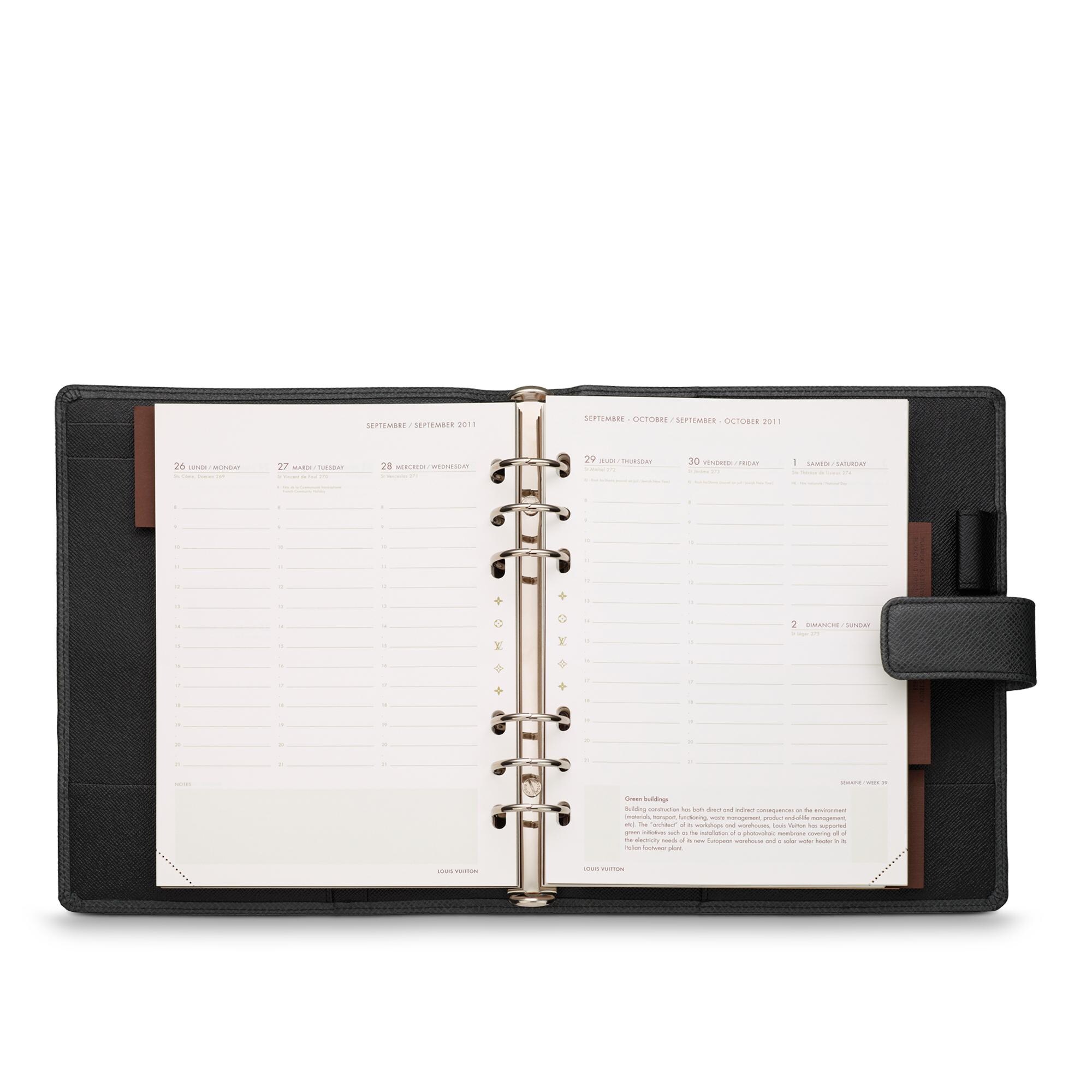 Taiga Librería Papelería y Escritura Funda de agenda de argollas grandes | Louis Vuitton ® (Ampliar producto)