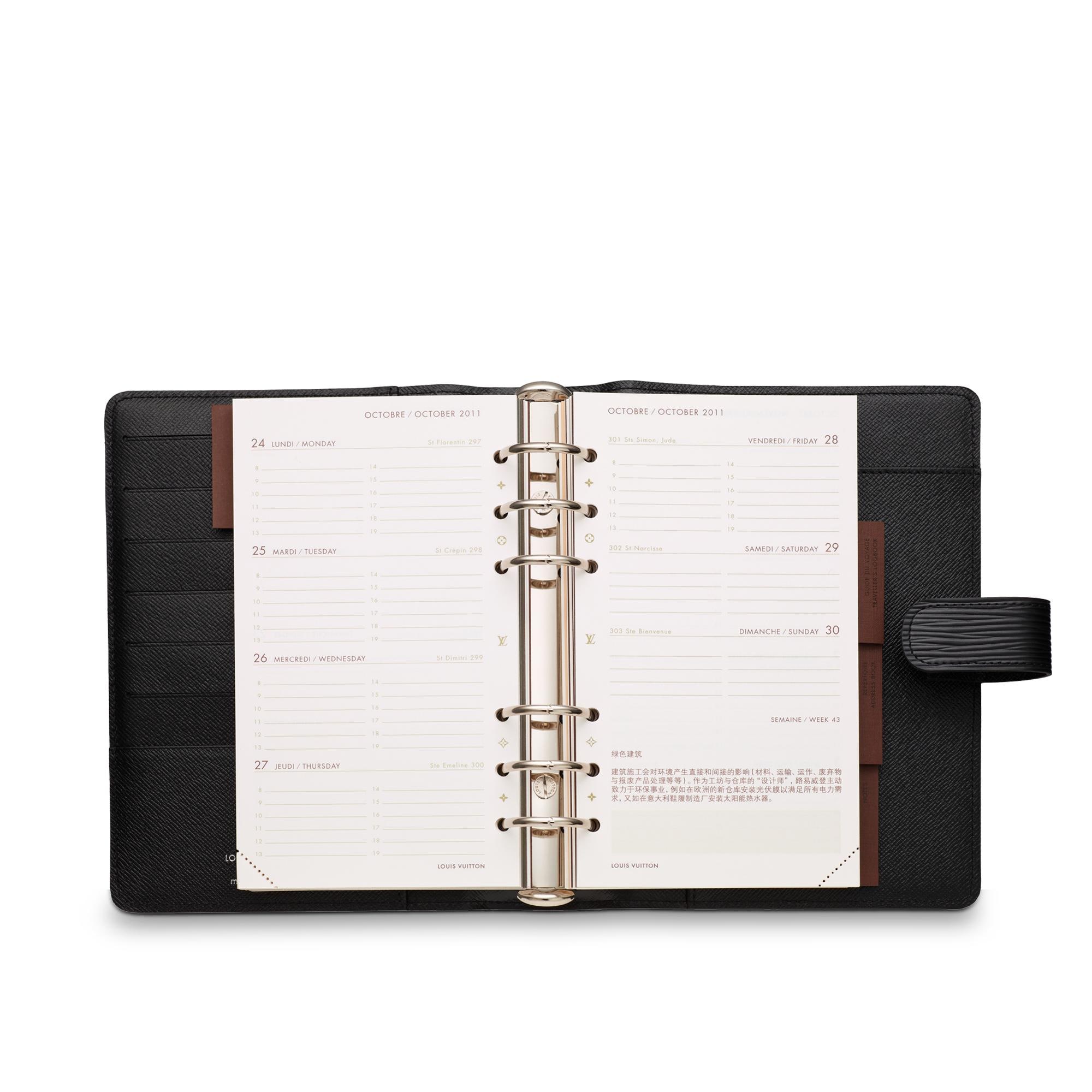 Epi Personalización Artículos de Piel } Funda de agenda de argollas mediana | Louis Vuitton ® (Ampliar producto)