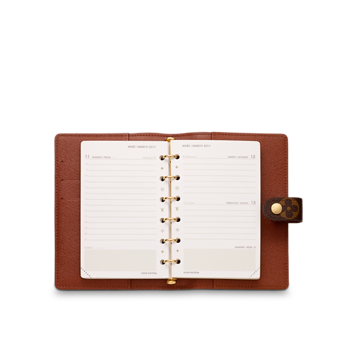 Monogram Librería Papelería y Escritura Funda de agenda de argollas pequeña | Louis Vuitton ® (Ampliar producto)