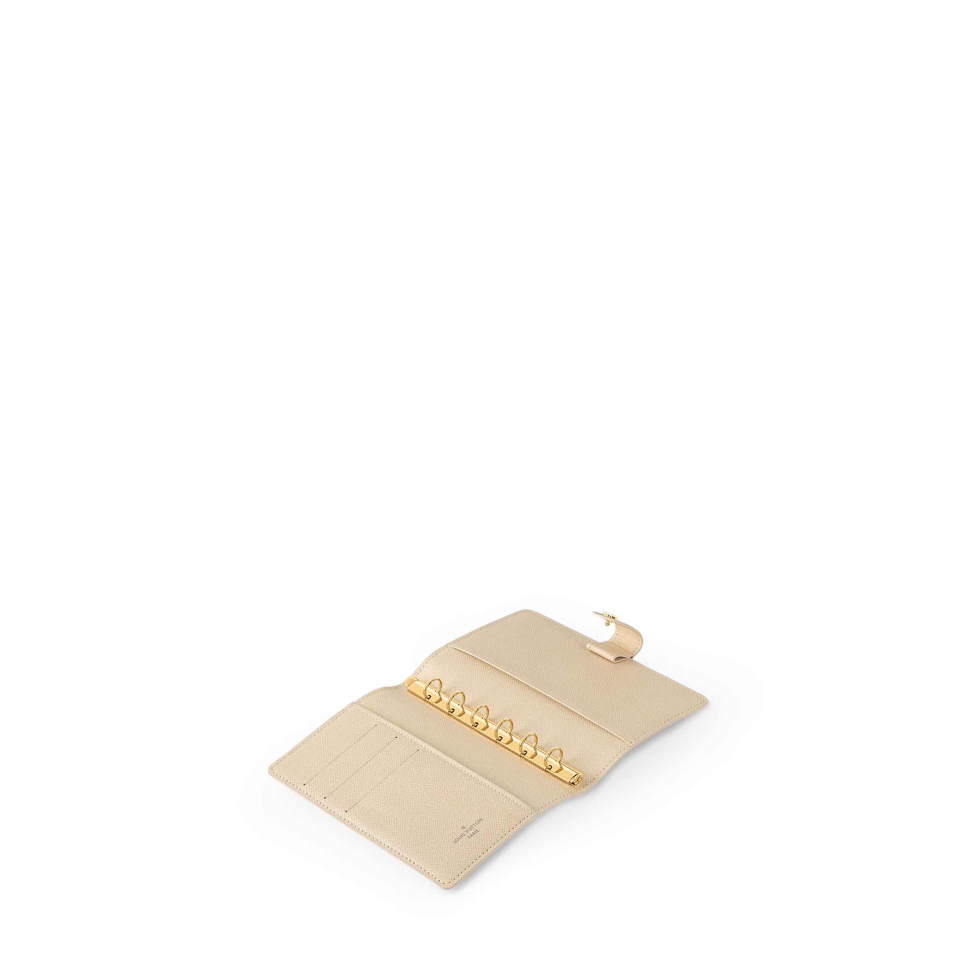 Damier Azur Canvas  Personalización Artículos de Piel } Funda para agenda de argollas pequeña | Louis Vuitton ® (Ampliar producto)