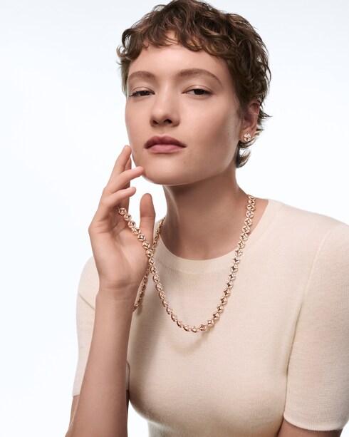 Joalheira Brincos Galaxie Ear Studs, Rose Gold and Diamonds | Louis Vuitton ®