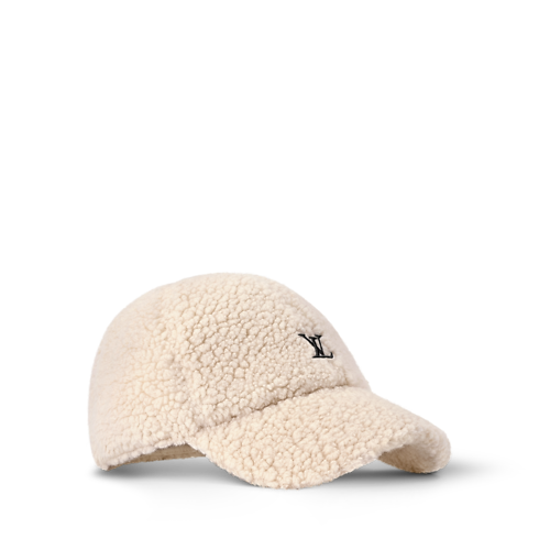 Gorra LV League en tejido de rizo de lana vista lateral