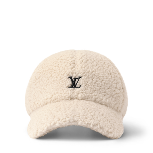Gorra LV League en tejido de rizo de lana vista frontal