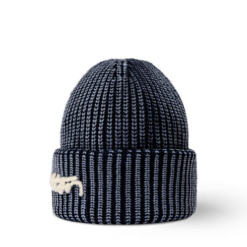 Gorro lavado con logotipo vista lateral