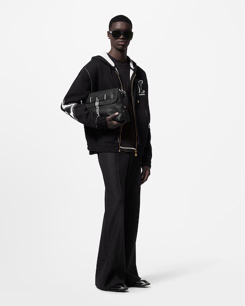 Discontinued Product Obs 12 Moletom com Capuz e Zíper com Grafismo em Intársia | Louis Vuitton ®