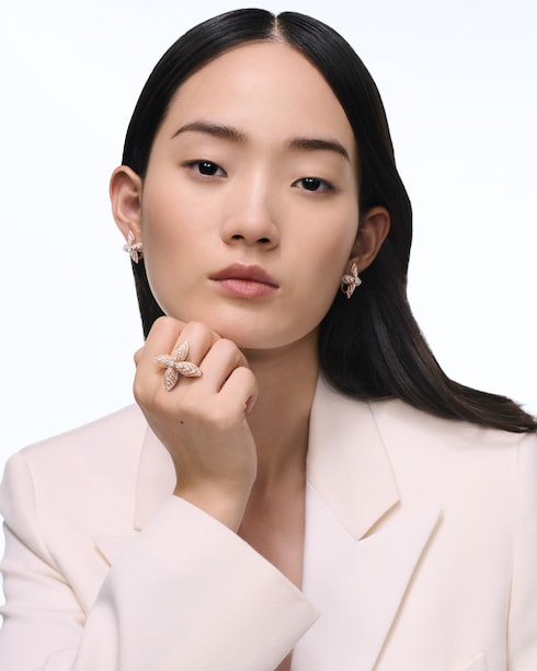 Jewelry Earrings Idylle Blossom Earrings, Rose Gold and Diamonds | Louis Vuitton ®