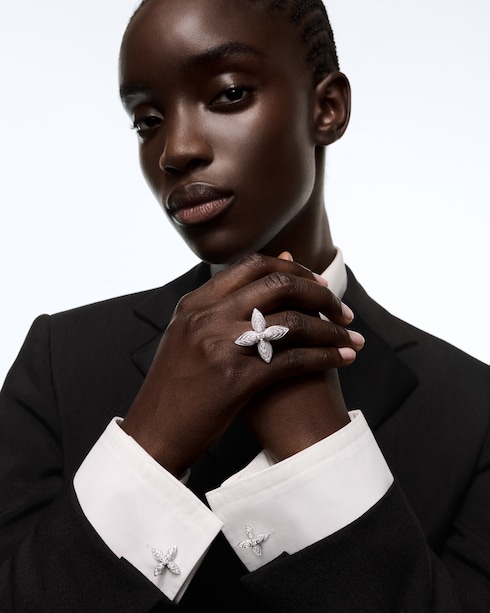 Jewelry Rings Idylle Blossom Ring, White Gold & Diamonds | Louis Vuitton ®