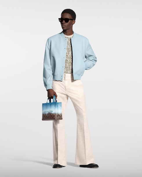 For Men New This Season Jacquard Signature Short-Sleeved Crewneck | Louis Vuitton ®