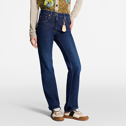 Ready to Wear Pantalones Jeans de corte recto con efecto lavado | Louis Vuitton ® (Ampliar producto)