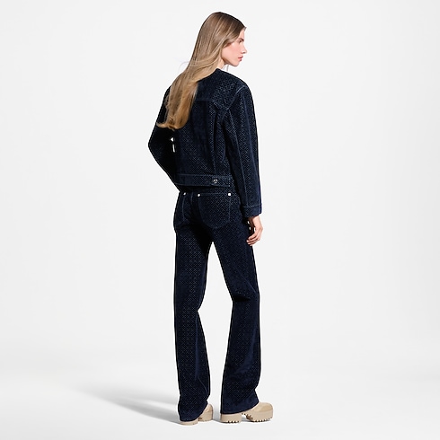 Ready-to-Wear Pantalones y Shorts Jeans de terciopelo flocado Nanograma | Louis Vuitton ® (Ampliar producto)
