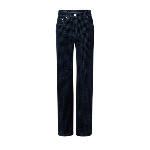 Ready-to-Wear Pantalones y Shorts Jeans de terciopelo flocado Nanograma | Louis Vuitton ® (Ampliar producto)