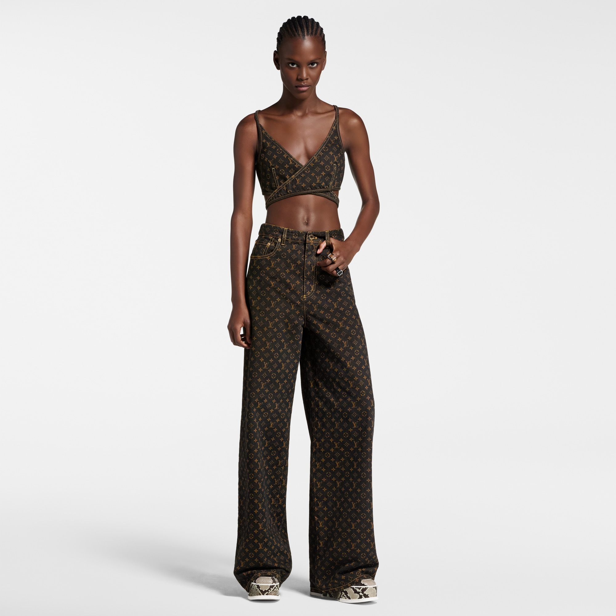  Ready to Wear Pantalones Jeans rectos Monograma | Louis Vuitton ® (Ampliar producto)