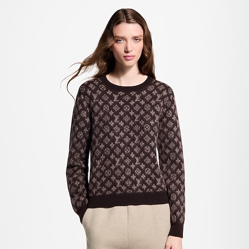 Ready-to-Wear Prendas Tejidas Jersey cepillado con motivo Monograma | Louis Vuitton ® (Ampliar producto)